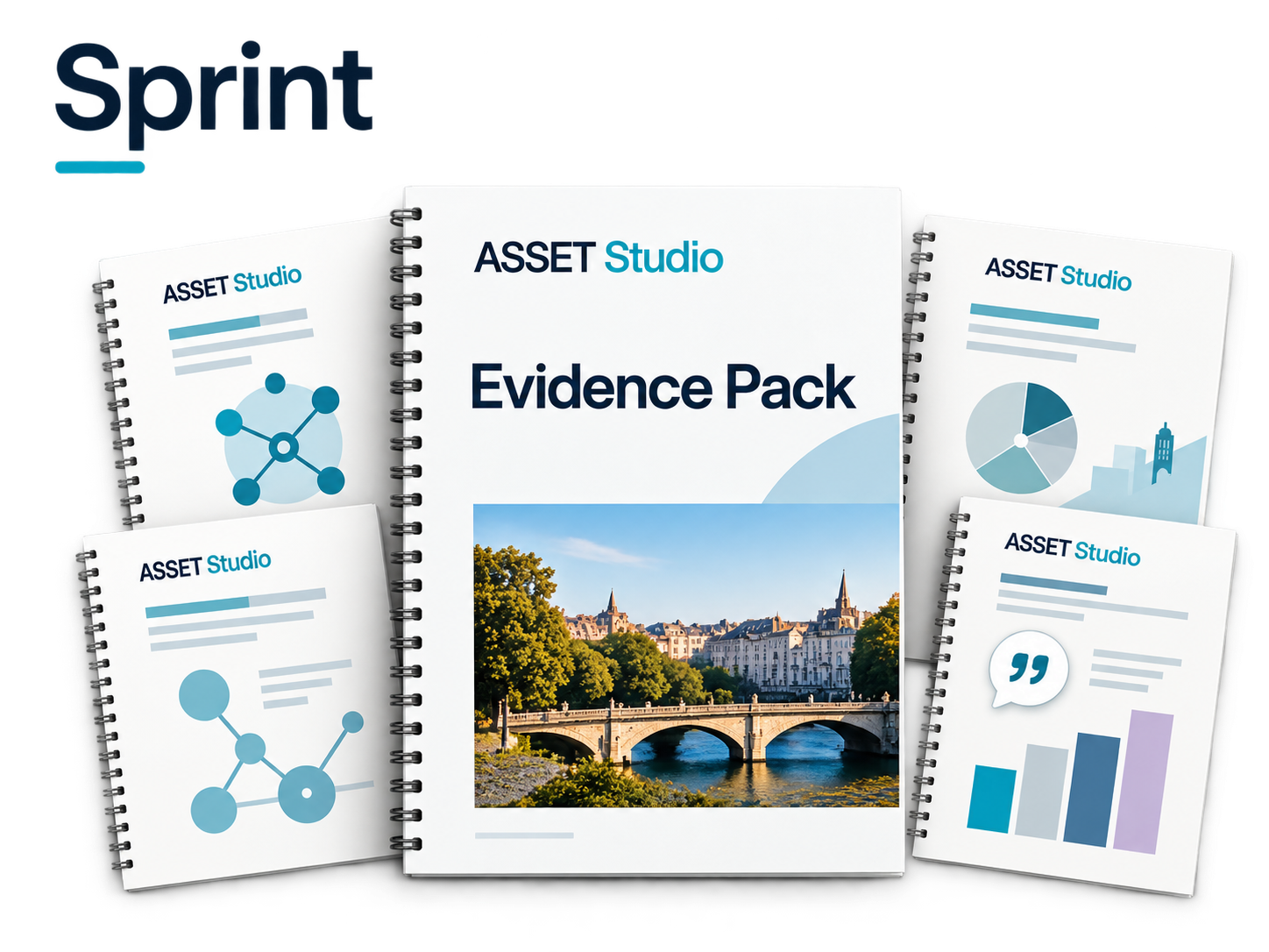 Illustration de la formule Sprint avec plusieurs documents constituant un Evidence Pack.